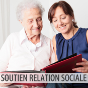 Soutien de la relation sociale à domicile pour les personnes âgées et handicapées